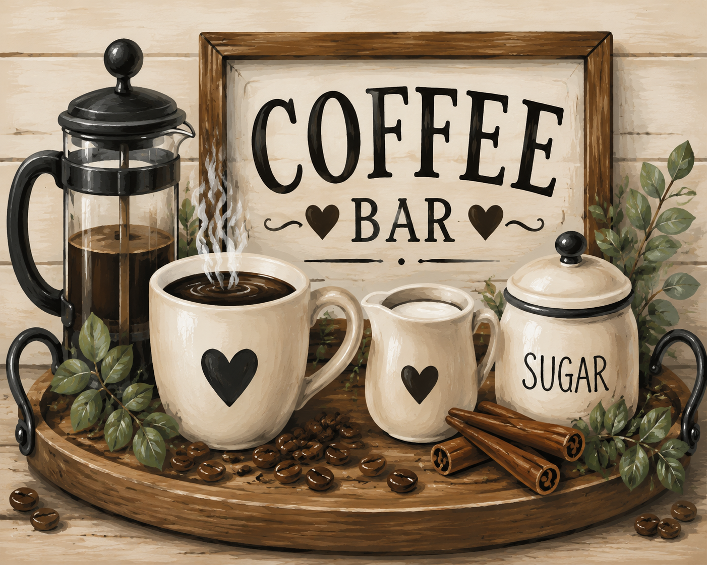 Coffee Bar Paint Kit (8x10)