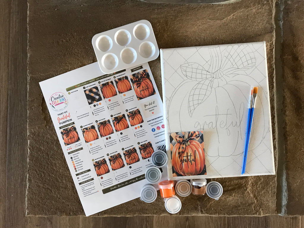 Grateful Pumpkin Paint Kit (8x10)