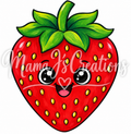 Happy Strawberry Kids Paint Kit 5x7 pre-drawn canvas