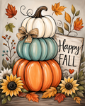 Stacked Pumpkin Paint Kit (8x10) canvas