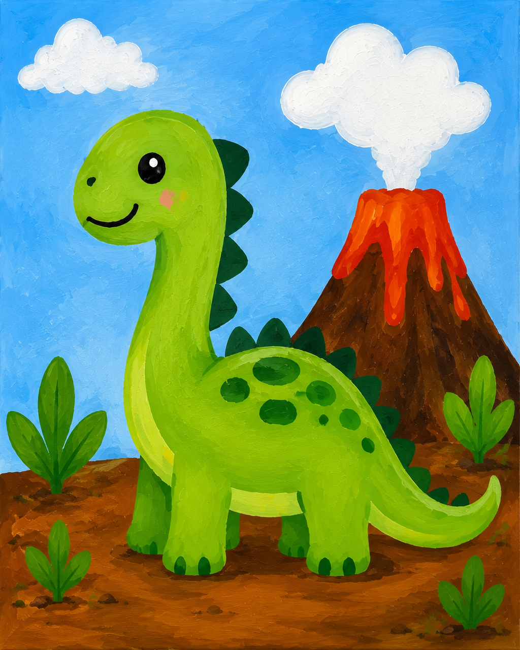 Dinosaur Paint Kit (5x7)