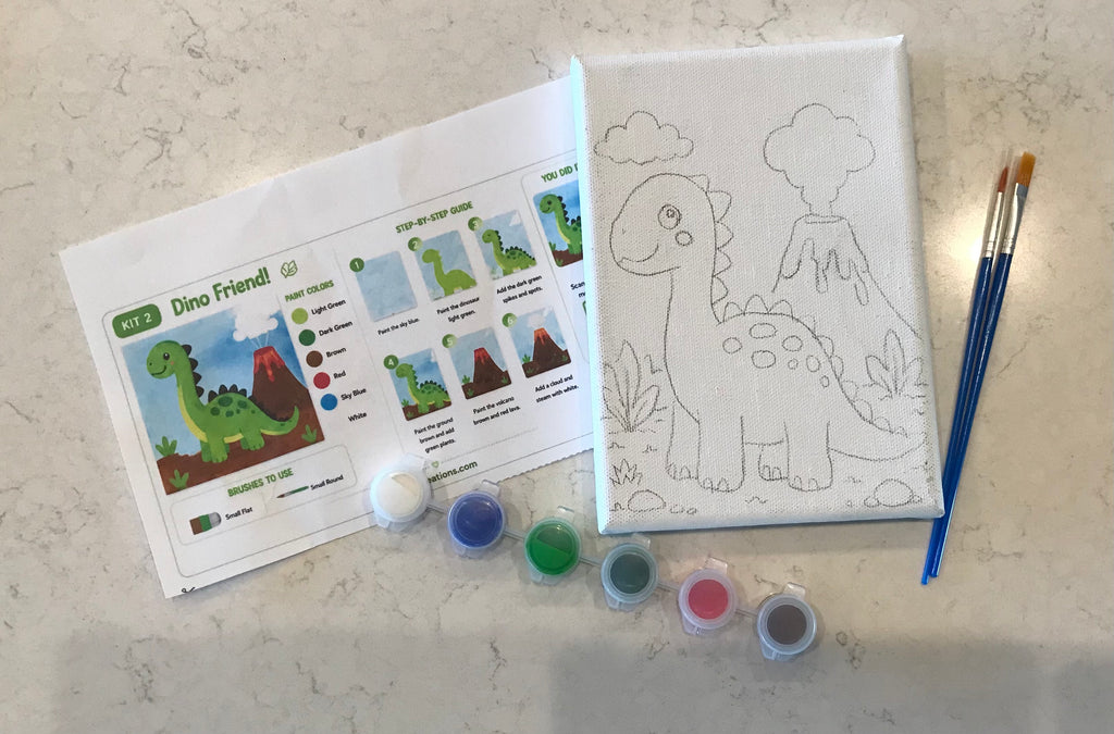 Dinosaur Paint Kit (5x7)