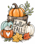 Fall Harvest Paint Kit (8x10) canvas