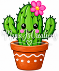 Happy Cactus kids paint kit 5x7 pre-drawn canvas
